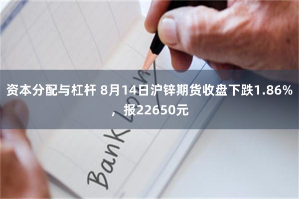 资本分配与杠杆 8月14日沪锌期货收盘下跌1.86%，报22650元