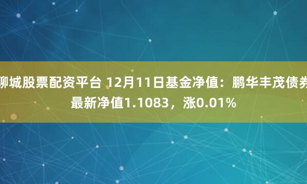 聊城股票配资平台 12月11日基金净值：鹏华丰茂债券最新净值1.1083，涨0.01%